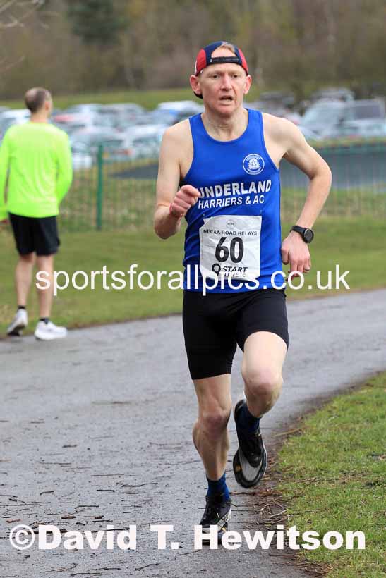 Senior Men and Veterans (Over 40s), 2023 NECAA Royal Signals Relays, Hetton le Hole, County Durham. Photo: David T. Hewitson/Sports for All Pics